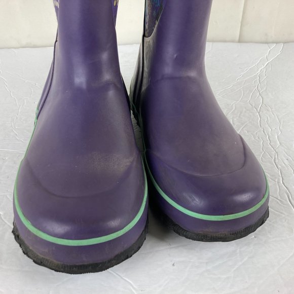 Bogs Girls Sz 3 Purple Winter Snow / Rain Mud Boots Insulated Waterproof - Picture 3 of 9